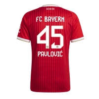 Camisa de Futebol Bayern Munich Aleksandar Pavlovic #45 Equipamento Principal Mulheres 2026-27 Manga Curta